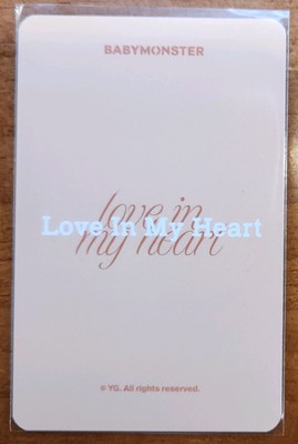 BABYMONSTER RORA HELLO MONSTERS LIMITED LOVE IN MY HEART EXCLUSIVE