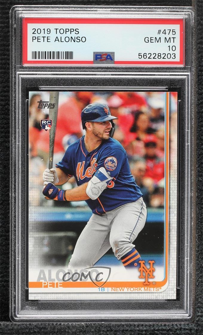 2019 Topps Pete Alonso (Batting) #475 PSA 10 GEM MT t0q
