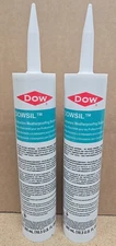 2 Tubes of Dowsil  Contractors Weatherproofing Sealant,  Black 10.3 oz, Exp 6/26