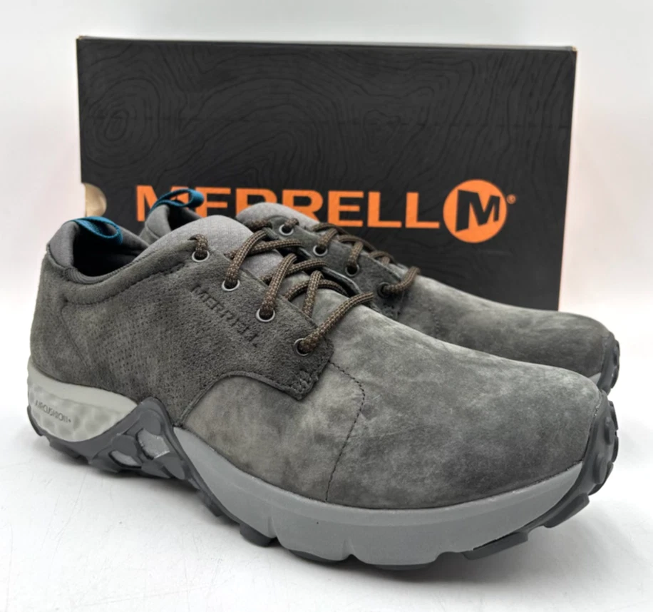 MERRELL JUNGLE LACE AC+ BELUGA Men's NEW Suede Shoes Gray Multiple Sizes NIB