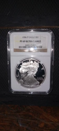 1996-P American Silver Eagle PR69