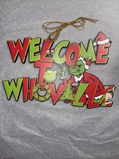 New Merry Grinchmas Wooden Door Sign Hanging Decor- See Description