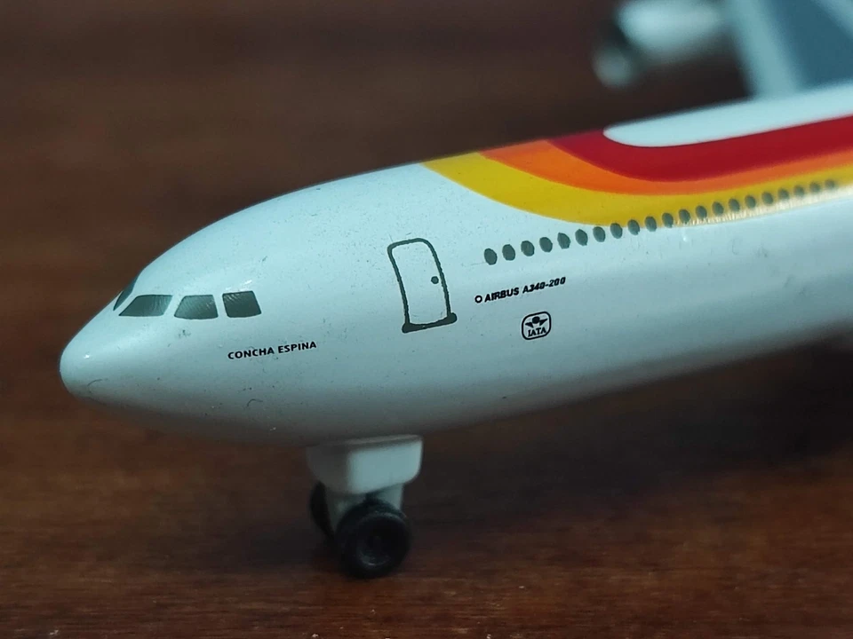 MODELLINO AEREO AIRBUS A340-300 IBERIA AIRLINES - DIECAST 1/460 FABBRI - Immagine 4 di 4