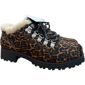 J. Crew | Shoes | New Jcrew Nordic Leopard Fur Cozy Lace Up  New J.Crew Nordic Leopard Fur Cozy Lace up Winter Boots Size 7 display picture 1