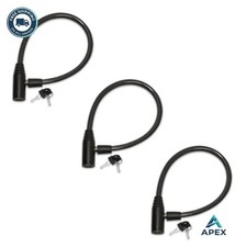 Refrigerator Lock for French Door Fridge Cabinet 3 Pack Keyed Alike Black Kids
