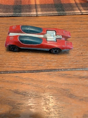 VINTAGE HOTWHEELS REDLINE ENAMEL RED SPLITTIN IMAGE 1969 MATTEL 6261 RED LINE