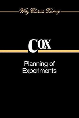 Planning of Experiments (Wiley Classics - Paperback, by Cox D. R. - Very Good