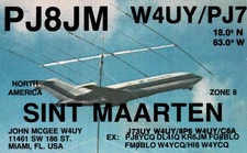 Sint Maarten Netherland Antilles PJ8JM QSL Radio Postcard