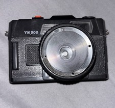 Vintage Yunon YN 500 35mm Camera, Untested, Rare All Black