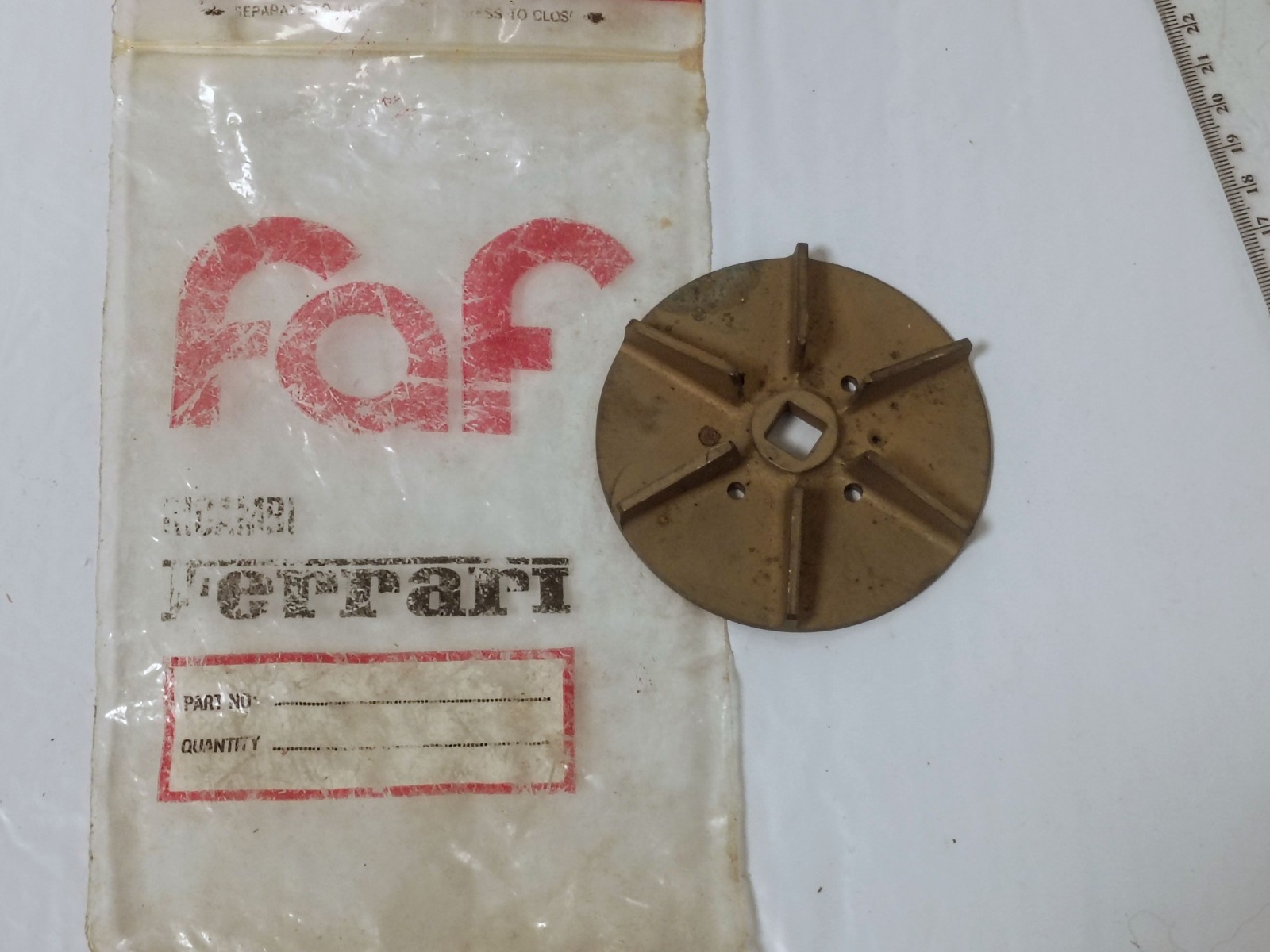Ferrari Water Pump Impeller PN 100430, 365 Gt4 2+2 BB,400,412,512BB AND 512 BBI