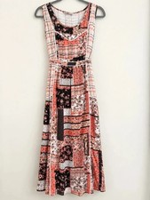 Tu Patchwork Floral Maxi Dress Size 10