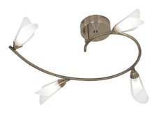 Ceiling Light Brass Sare 4 Antique Oaks Lighting 5012/4 AB