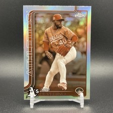 Luis Severino #241 | 2025 Topps Chrome Baseball | Sepia Refractor | Athletics