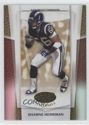 2007 Leaf Certified Materials Mirror Gold 9/25 Shawne Merriman #150 e8d
