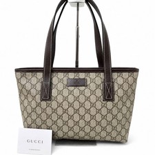 Borsa Gucci piccola GG Supreme beige PVC usata dal Giappone