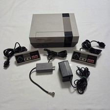Original Nintendo NES NES-001 Console w/ 2 Controllers & Cables - Tested