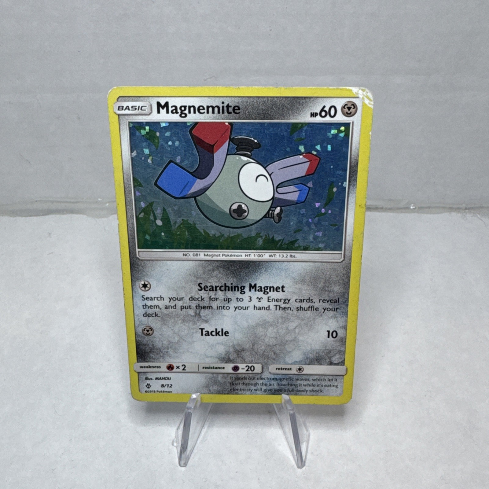 Pokemon TCG Magnemite Holo 8/12 2018 McDonalds Promo HP