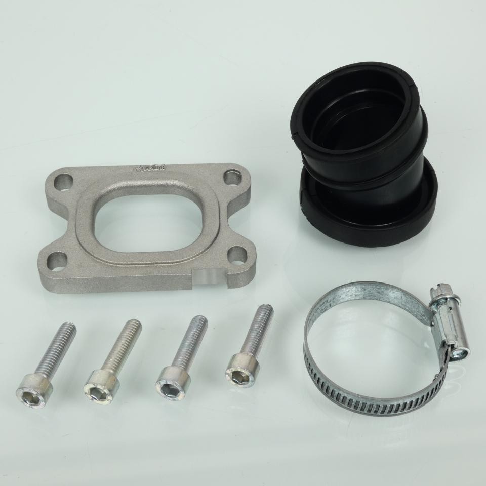 Pipe d admission Polini en élastomère premium pour moteur Derbi 50 Senda Black Devil