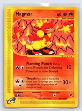 Magmar 86/165 Uncommon Expedition Base Set Pokemon Damaged
