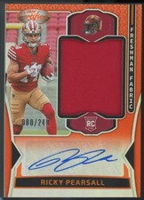 Ricky Pearsall 2024 Panini Certified Freshman Fabric Mirror Auto Orange #/249