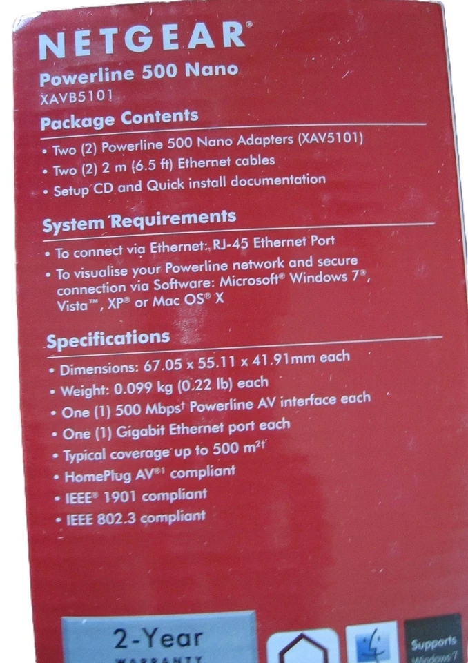 Neatgear XAVB5101 Powerline 500 Nano - Imagen 4 de 4