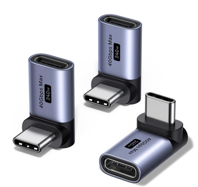 UGREEN 90 Degree USB C Adapter 3 Pack,Right Angle USB C Male to Female Adapter[4