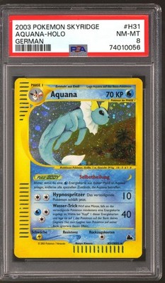PSA8 ポケモンカード　トップサン　シャワーズ　青裏　vaporeon psa PSA8 ポケモンカード トップサン シャワーズ 青裏 vaporeon psa