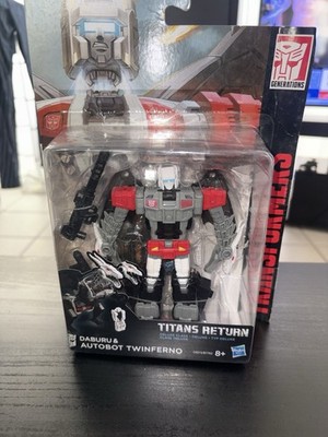 Transformers Titans Return Daburu & Twinferno Deluxe Class & Headmaster