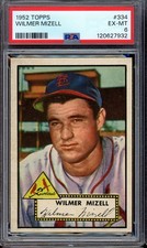 1952 Topps Baseball #334 Wilmer Mizell PSA 6