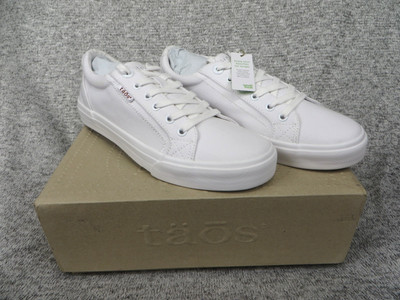 NEW Taos Plim Soul Canvas Sneaker 10 White Womens Casual Shoes NIB PLS-13644