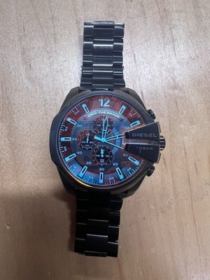 Diesel DZ4318 Mega Chief Men's Black Ion-plated Stainless Steel Watch 59X51mm