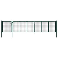 Image of Garden Gate Steel 500x100 cm Green