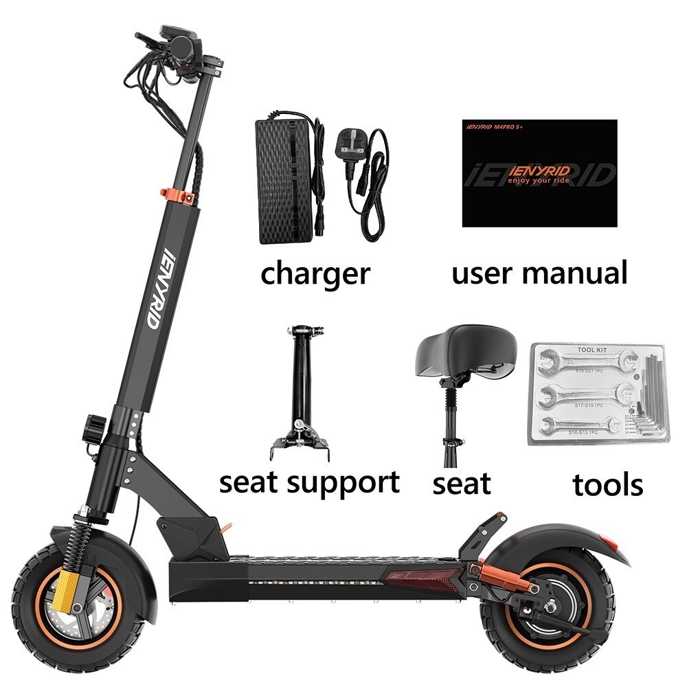 Dual Mode E-Scooter-Ride/Seat 1000W Peak 28MPH 12.5Ah Adults Electric Scooter,US