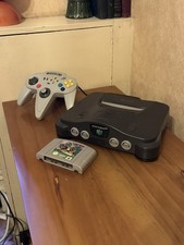 Nintendo 64 N64 Console Charcoal Grey + Controller + Super Mario 64 Working