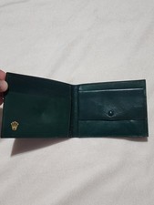 ROLEX Portafoglio Pelle Verde Montres Ginevra Svizzera 56.05.3 VINTAGE