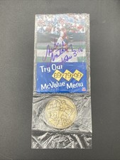 Signed 2001 McDonalds St Louis Cardinals Baseball Bronze Coin Mike Matheny Auto