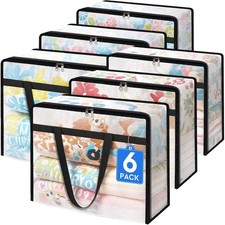 Paquete de seis bolsas de almacenamiento transparentes para edredón ropa ropa ropa de cama mudarse debajo de la cama
