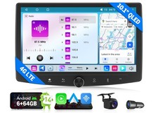 10.1" 2 DIN QLED Car Stereo Wireless CarPlay 6+64 Android Auto GPS DSP Bluetooth
