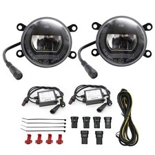 LED Tagfahrlicht / Nebelscheinwerfer Standlicht schwarz rund für Ford Focus 08-