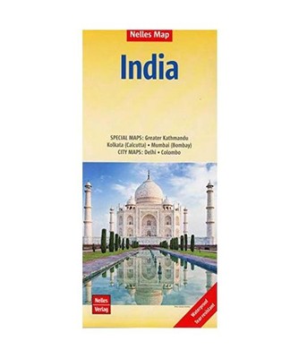 India 1 : 4 500 000: Special Maps: Greater Kathmandu, Kolkata [Calcutta], Mumbai