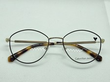 Calvin Klein Jeans CKJ19107 19107 210 Brown Gold Eyeglasses Frames 52-19-140