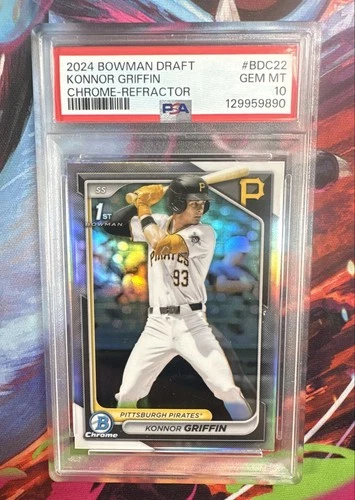 2024 Bowman Draft - Chrome Konnor Griffin #BDC-22 Refractor (RC) PSA 10 GEM MINT