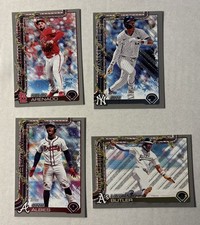 2025 Topps Holiday Silver Glitter. Jazz Chisholm, Law Butler, Arenado, Albies 4