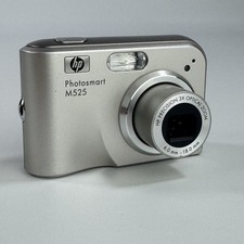 HP Photosmart M525 Digital Camera Silver 6.0 MP 1.7" Display 3x Optical Zoom