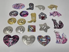 Lot of 20 Assorted Vintage Metal Concho Western Wear Conchos  Leather Crafts