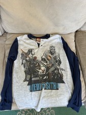 VTG Star Wars Jedi vs Sith Graphic Shirt Youth 12/14 Movie Merch 90s Y2K