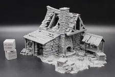 Tabletop Terrain Fantasy Blacksmith Forge Ruin Dnd RPG Wargame Skirmish 28mm