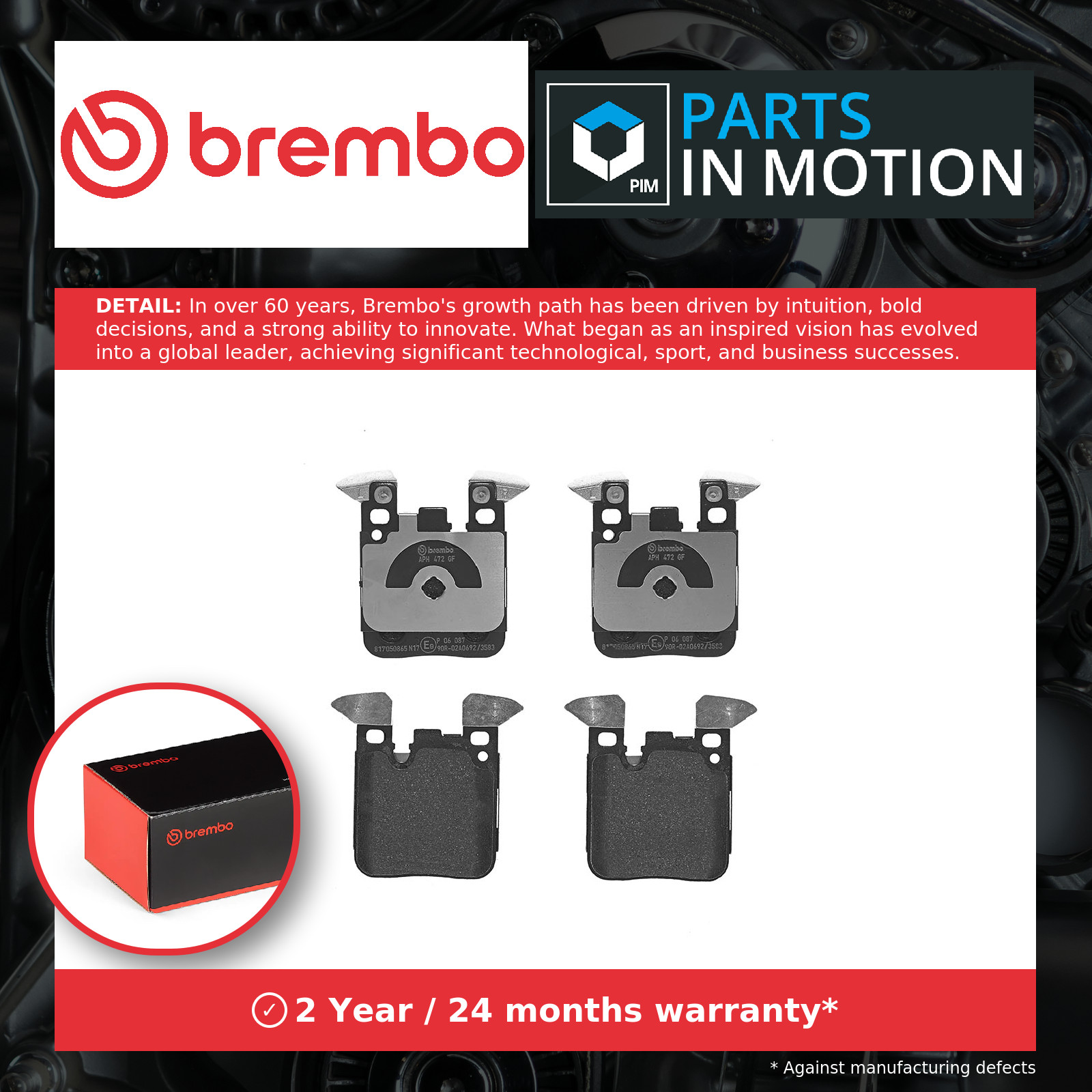 2x ✅Fits BREMBO P 06 087 Brake Pad Set, Disc Brake ⭐UK Seller⭐ - Image 19