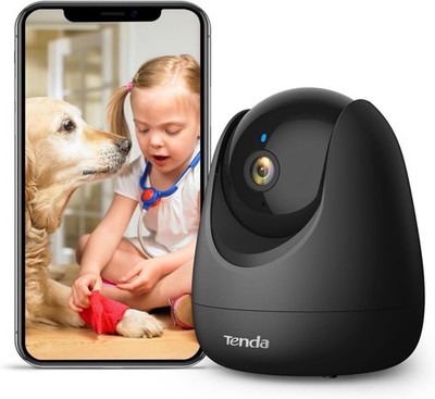Tenda Überwachungskamera Innen CP3 V2.2 360 Grad WLAN IP Kamera 2-Wege-Audio