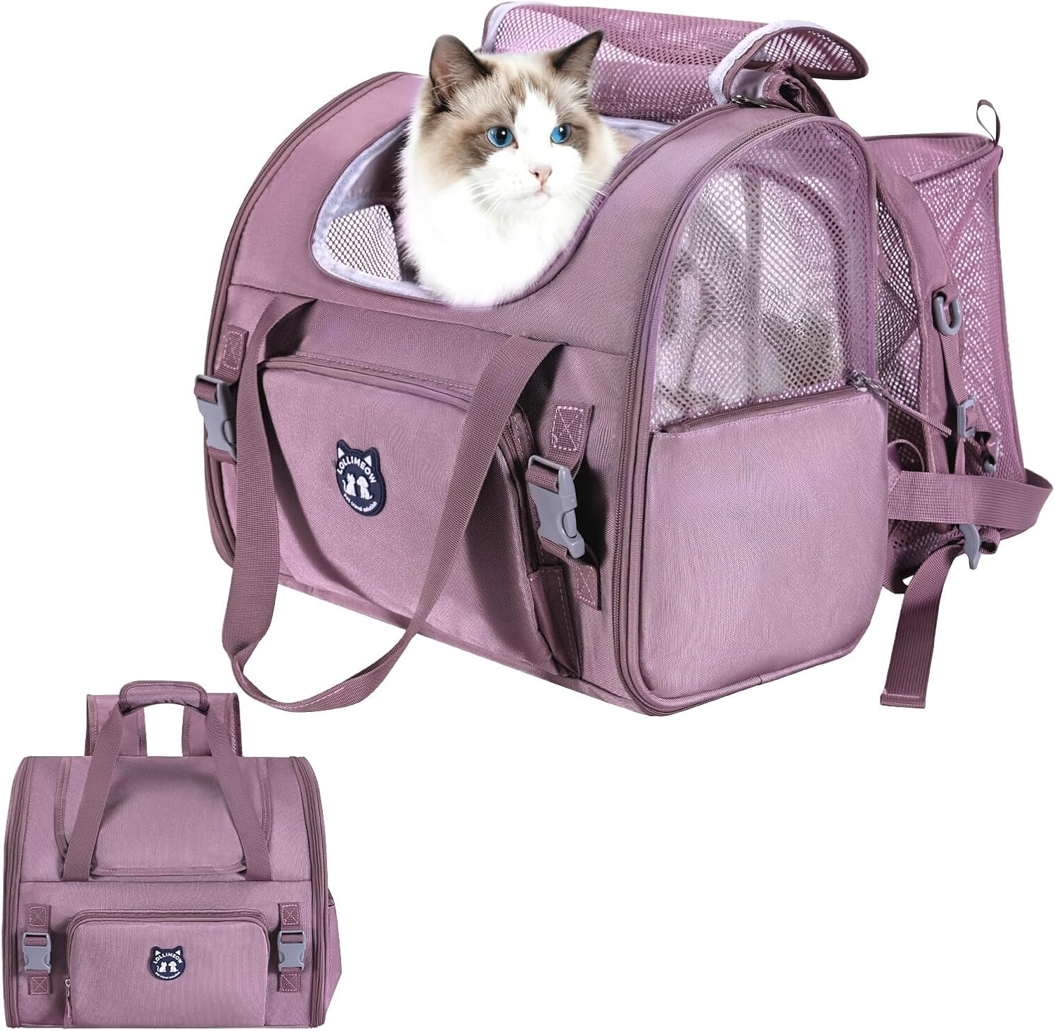 Expandable Cat Carrier Backpack Airline Approved Large